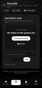 FocusOS — The Focus System for ADHD Brains